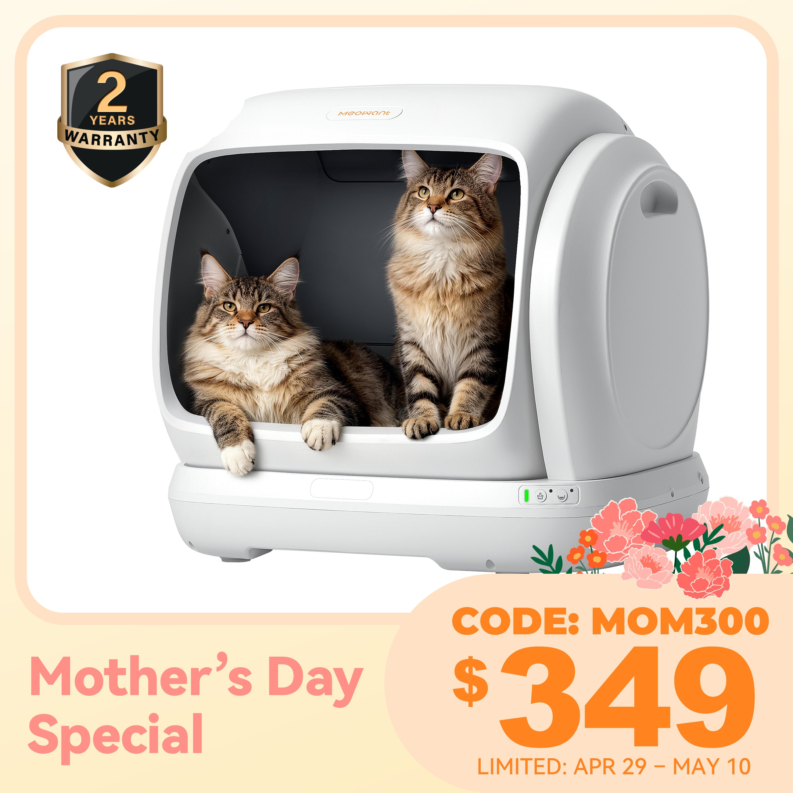 Meowant Self-Cleaning Cat Litter Box – MW-SC09