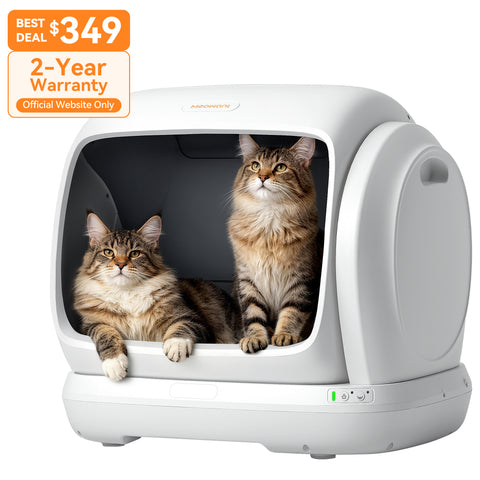 App-Controlled Meowant MW-SC09 Extra Large Self-cleaning Litter Box with Real-Time Monitoring