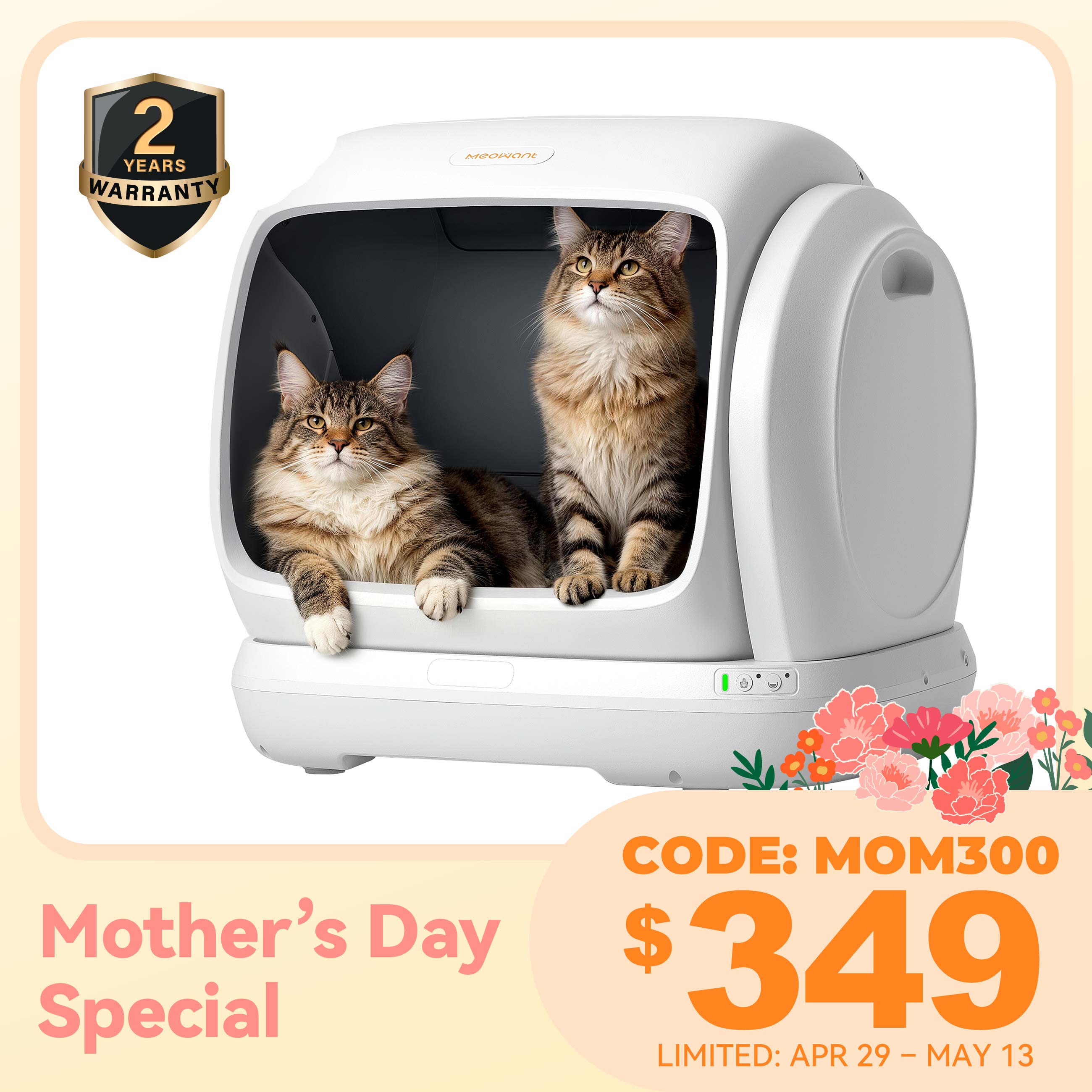 Meowant Self-Cleaning Cat Litter Box – MW-SC09