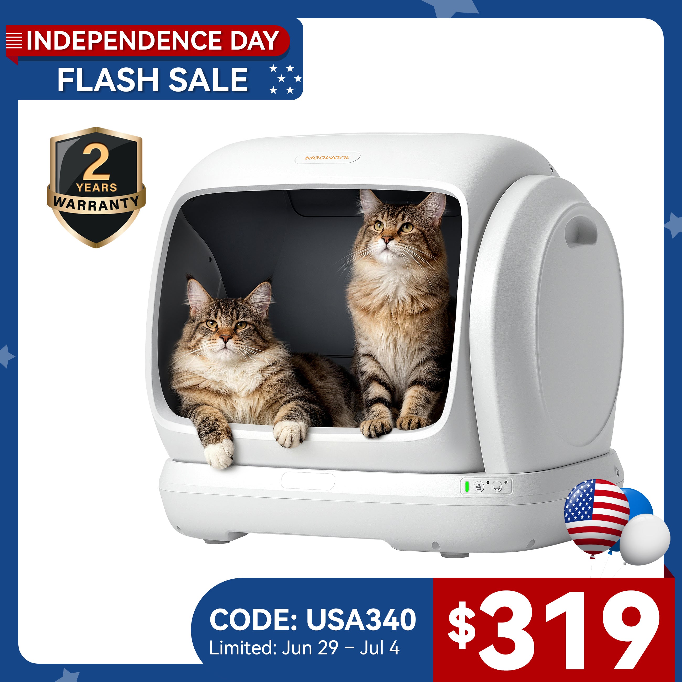Meowant Self-Cleaning Cat Litter Box – MW-SC09