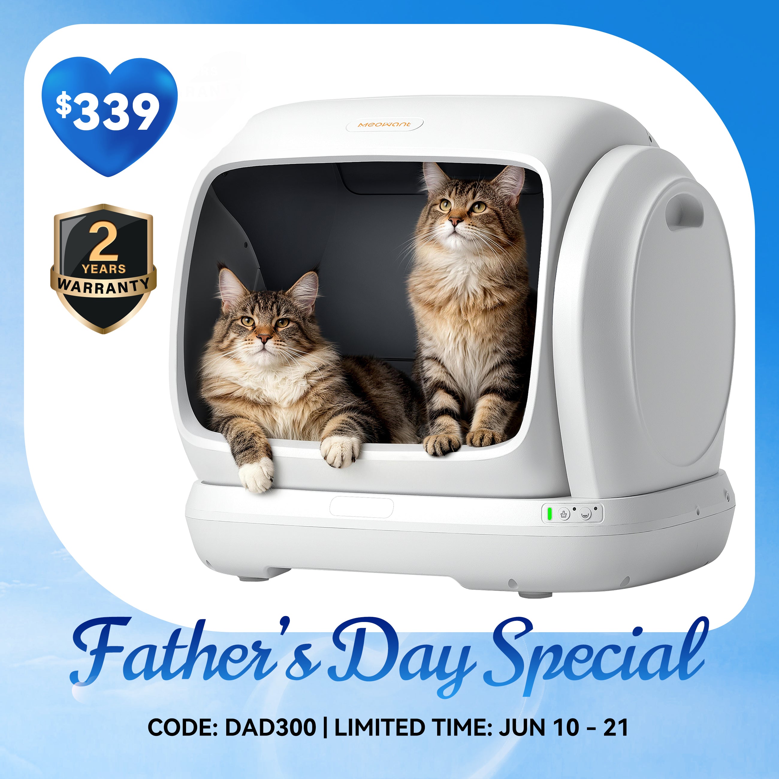 Meowant Self-Cleaning Cat Litter Box – MW-SC09