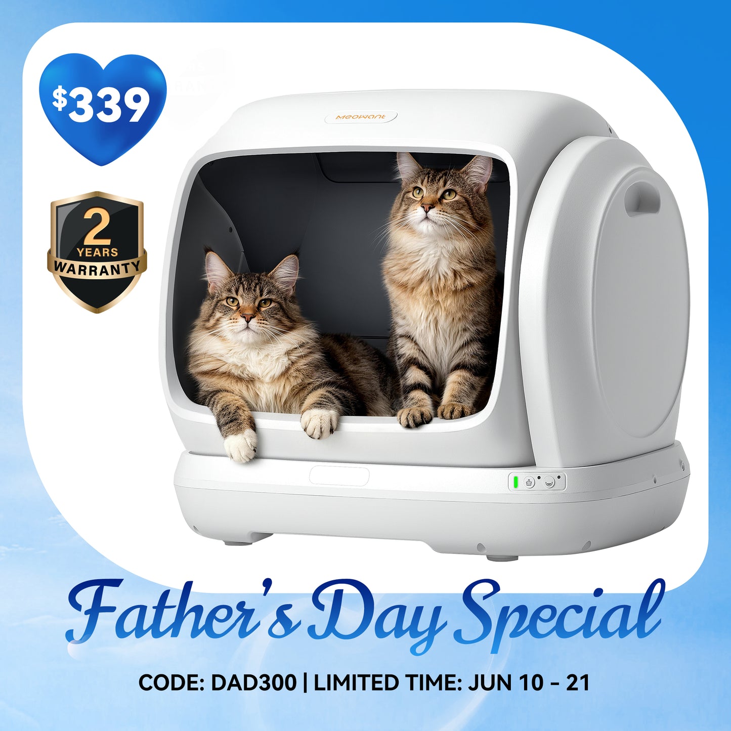 Meowant Self-Cleaning Cat Litter Box – MW-SC09