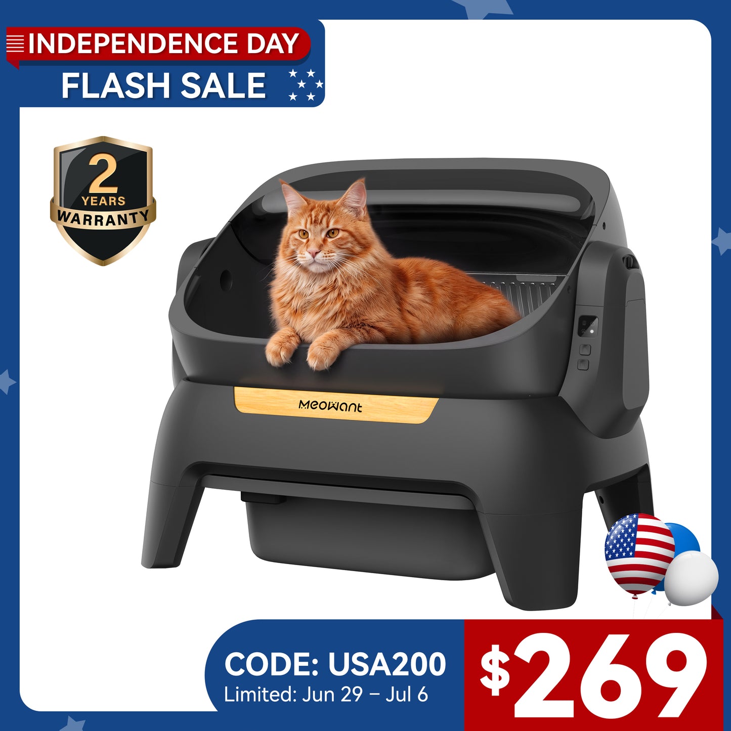 Meowant Self-Cleaning Cat Litter Box – MW-SC10