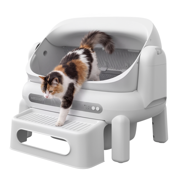 Meowant Open-Top Self-Cleaning Cat Litter Box with Step – MW-SC11