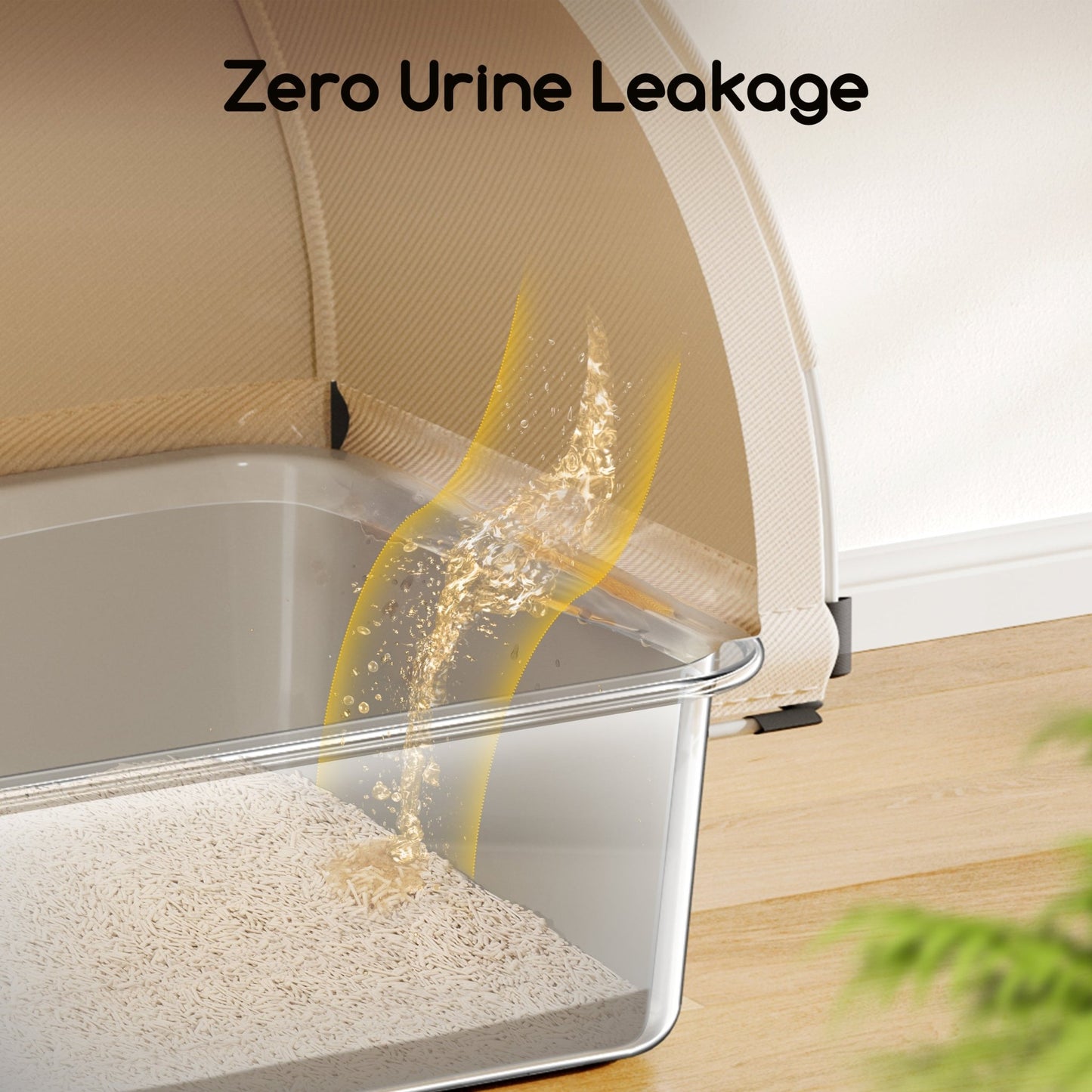 Meowant 3 - In - 1 Stainless Steel Cat Litter Box With Lid - LB03 - Meowant