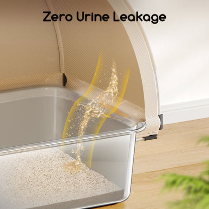 Meowant 3 - In - 1 Stainless Steel Cat Litter Box With Lid - LB03 - Meowant