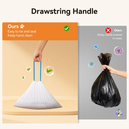 MeoWant Litter Box Liners – Roll Pack (20 Bags/Roll) - Meowant