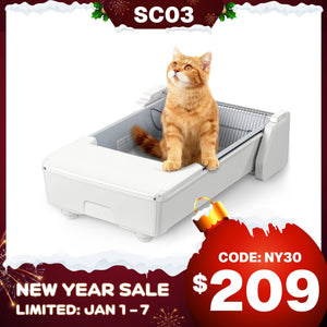 Meowant Open Top Self - Cleaning Cat Litter Box – SC03 - Meowant