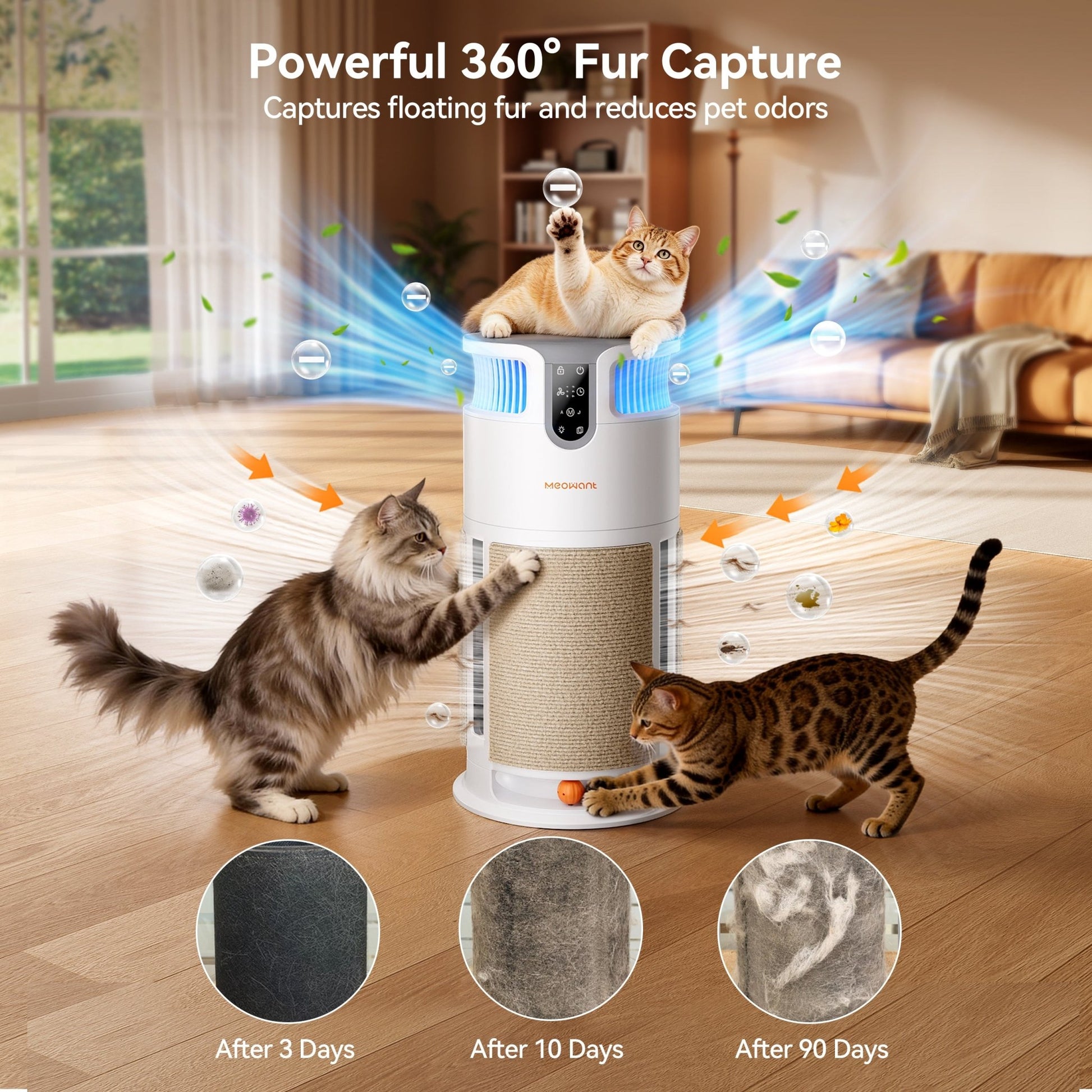 cat palm air purifier Meowant Pet Air Purifier (3900 Ft² )