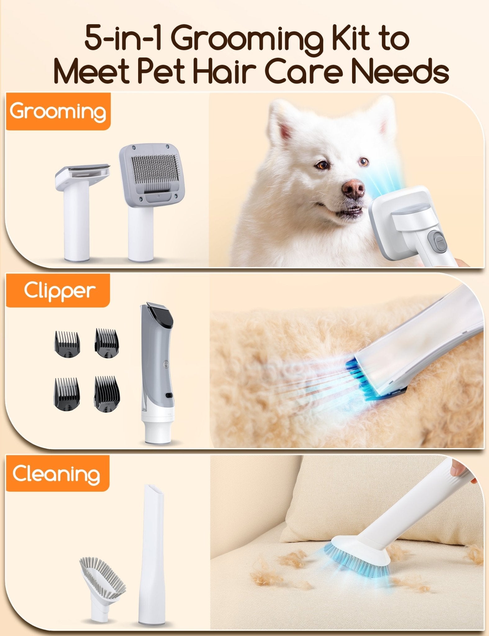 MeoWant Pet Grooming Kit - PV01 - Meowant
