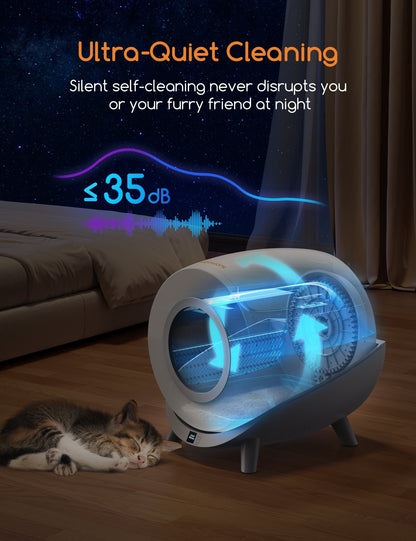 Meowant Self - Cleaning Cat Litter Box - MW - LB01 - Meowant