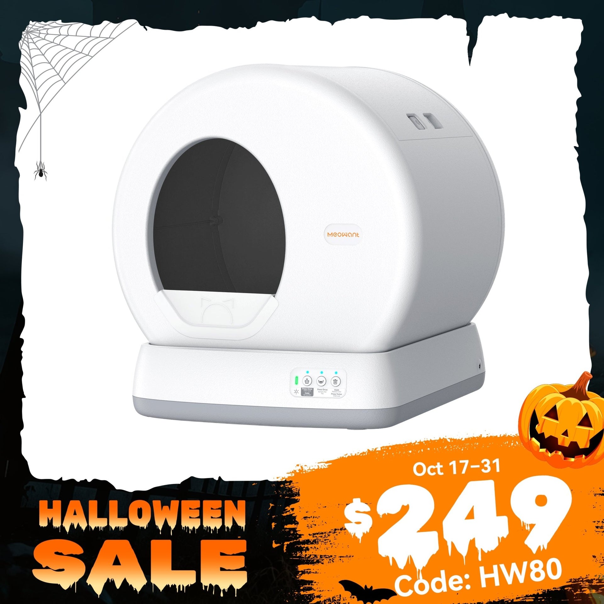 Meowant Self-Cleaning Cat Litter Box - MW-SC01