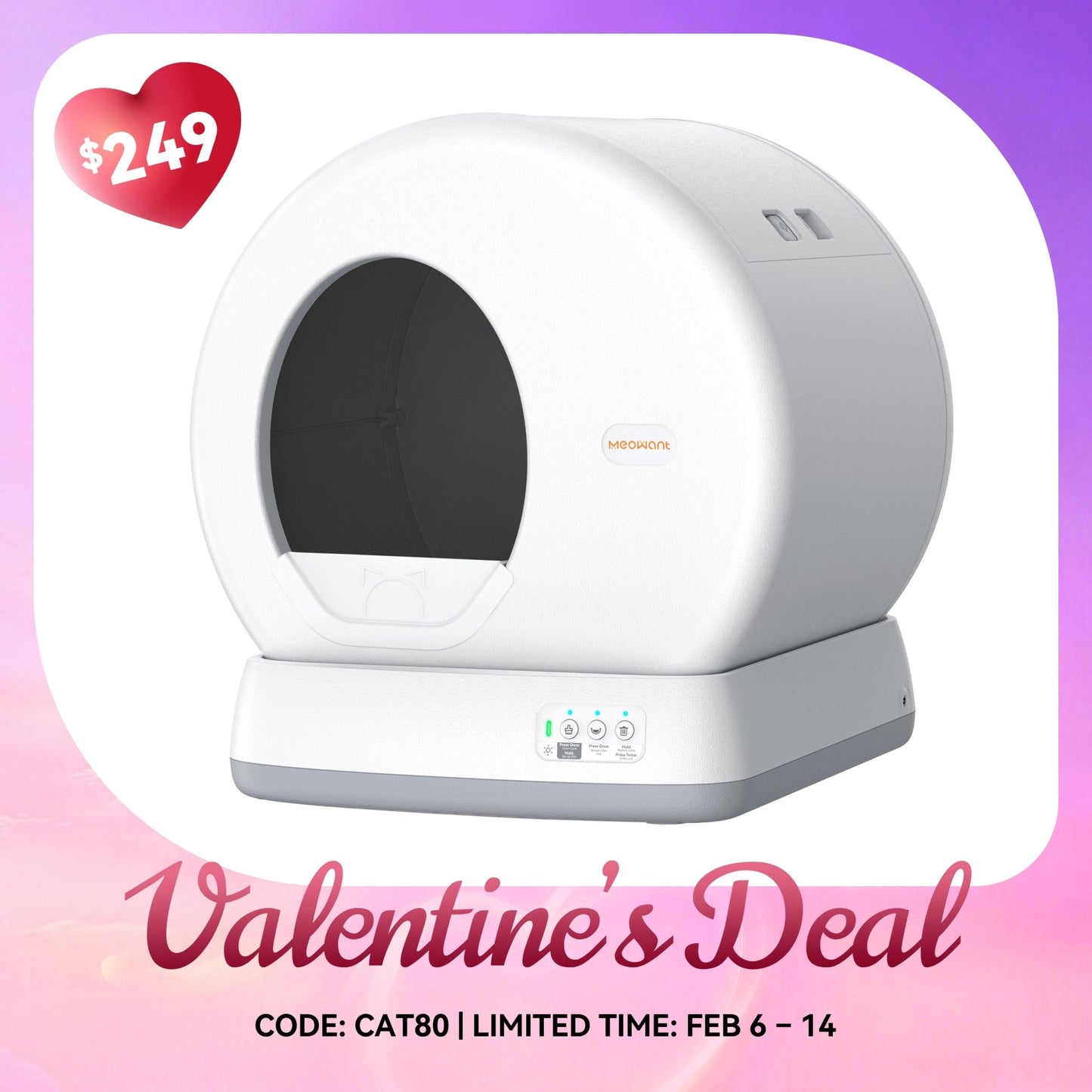 Meowant Self - Cleaning Cat Litter Box - MW - SC01 - Meowant