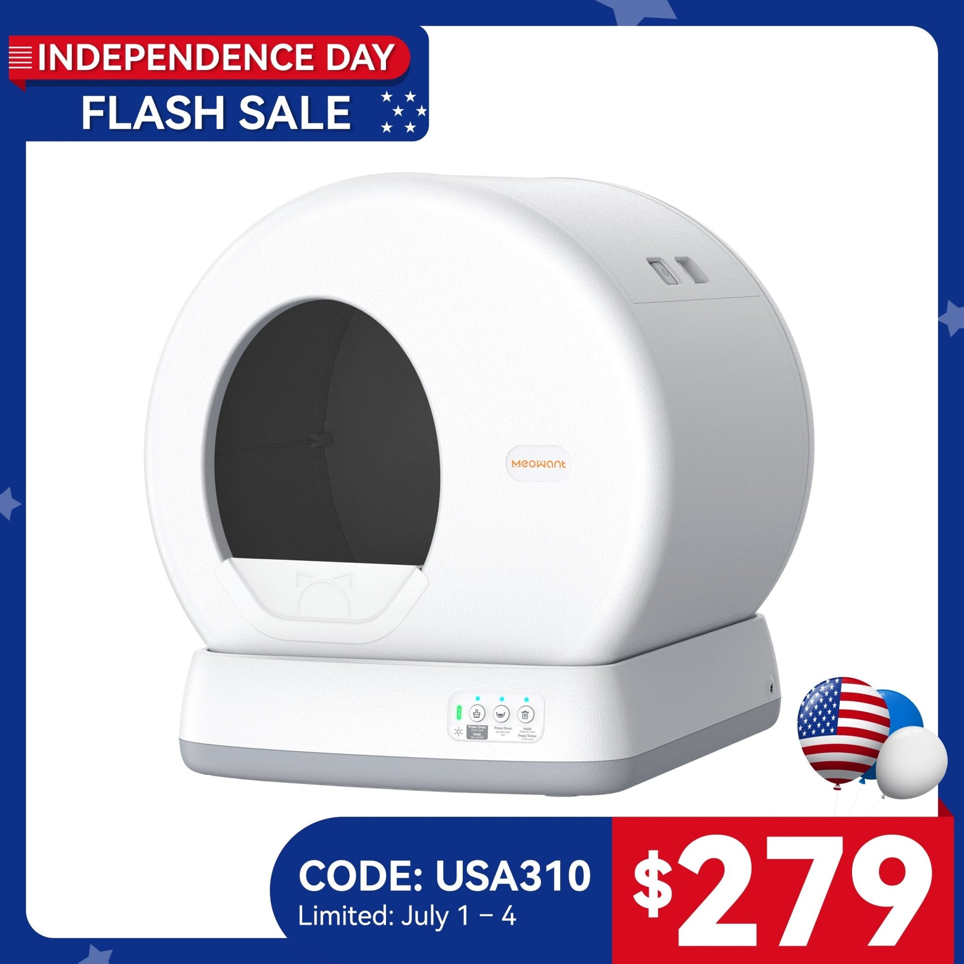 Meowant Self - Cleaning Cat Litter Box - MW - SC01 - Meowant