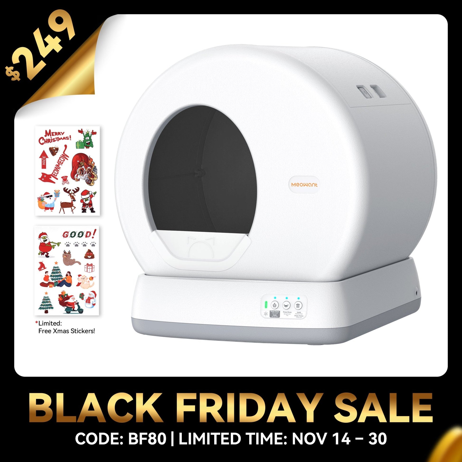 Meowant Self - Cleaning Cat Litter Box - MW - SC01 - Meowant