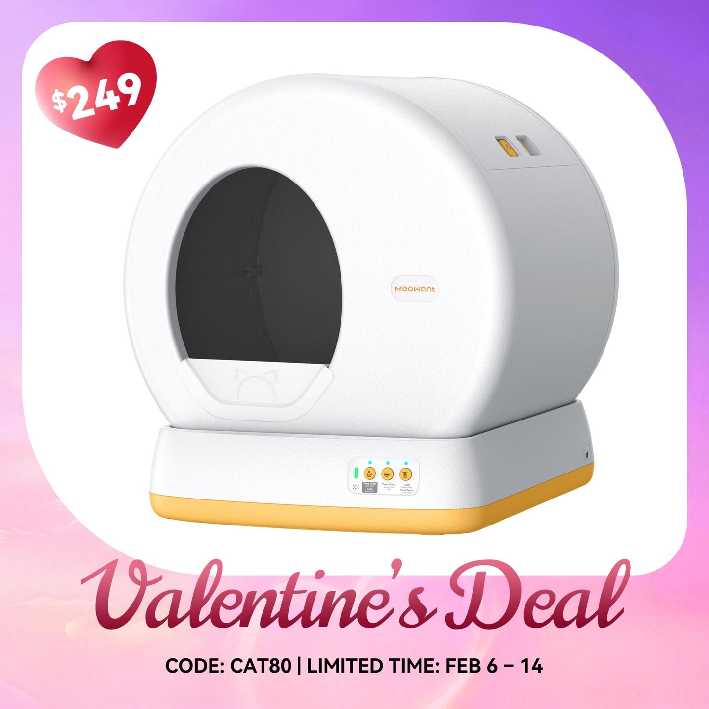 Meowant Self - Cleaning Cat Litter Box - MW - SC01 - Meowant