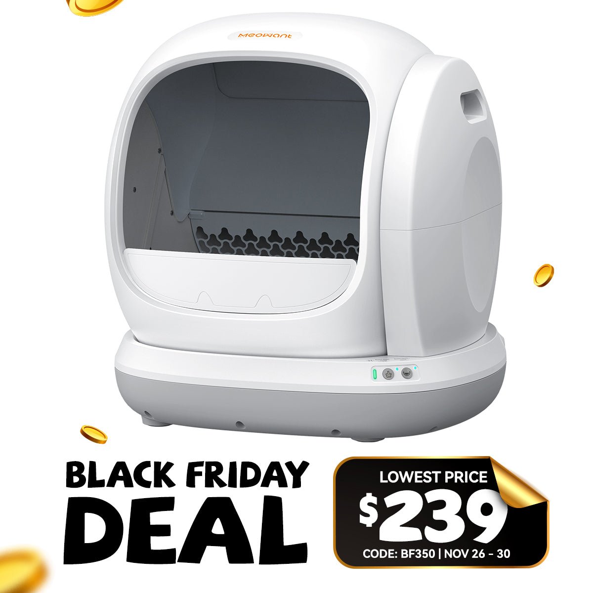 Meowant Self - Cleaning Cat Litter Box - MW - SC02 - Meowant