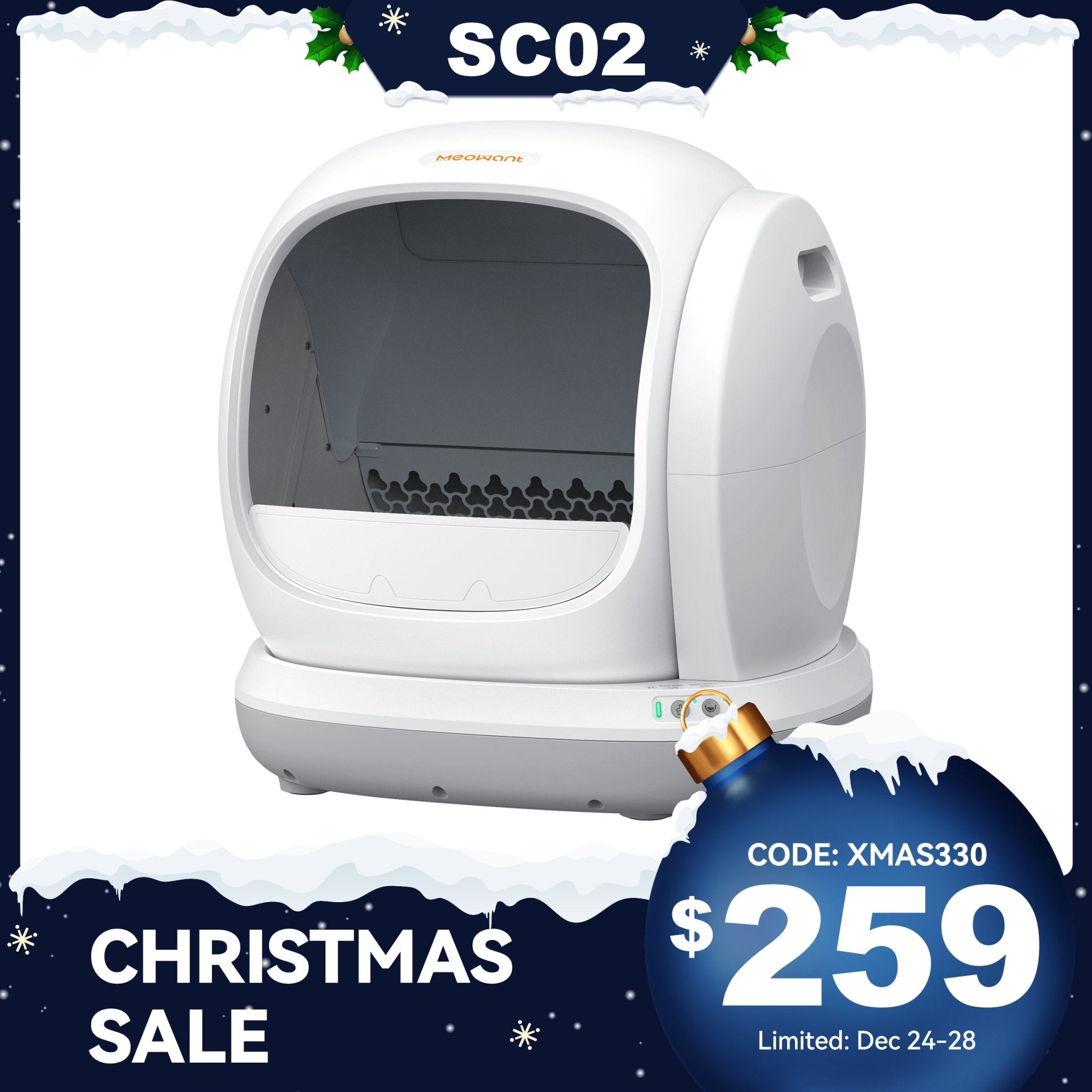 Meowant Self - Cleaning Cat Litter Box - MW - SC02 - Meowant