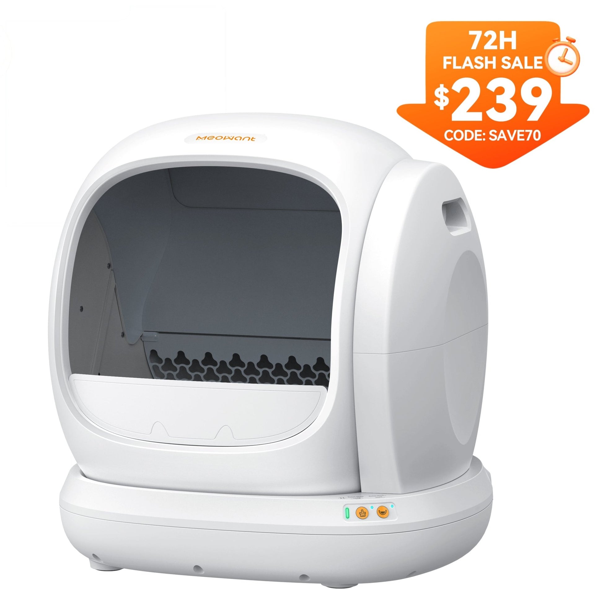 Meowant Self - Cleaning Cat Litter Box - MW - SC02 (White) - Meowant