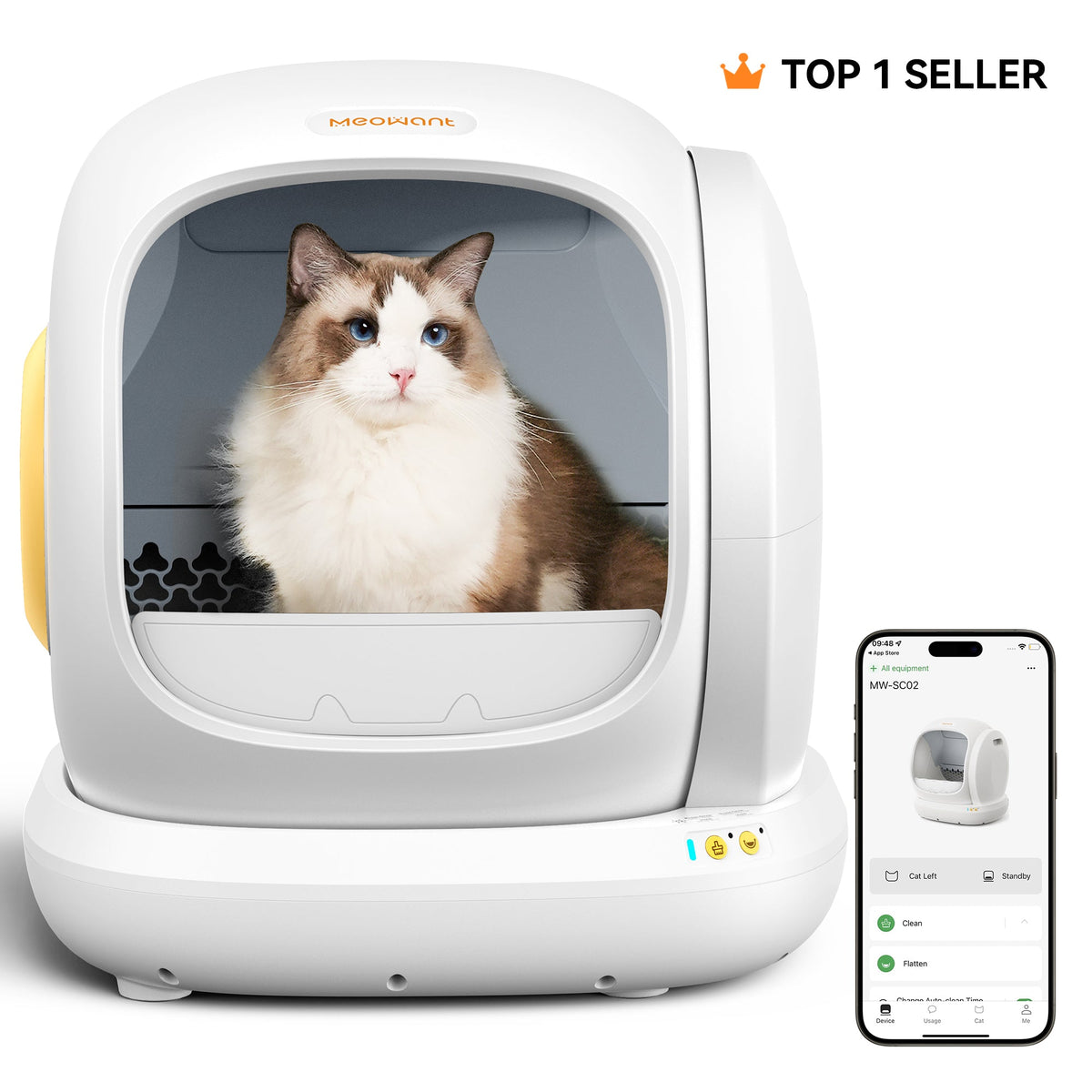 Meowant Meowant SC02 Self-Cleaning Cat Litter Box | Meowant