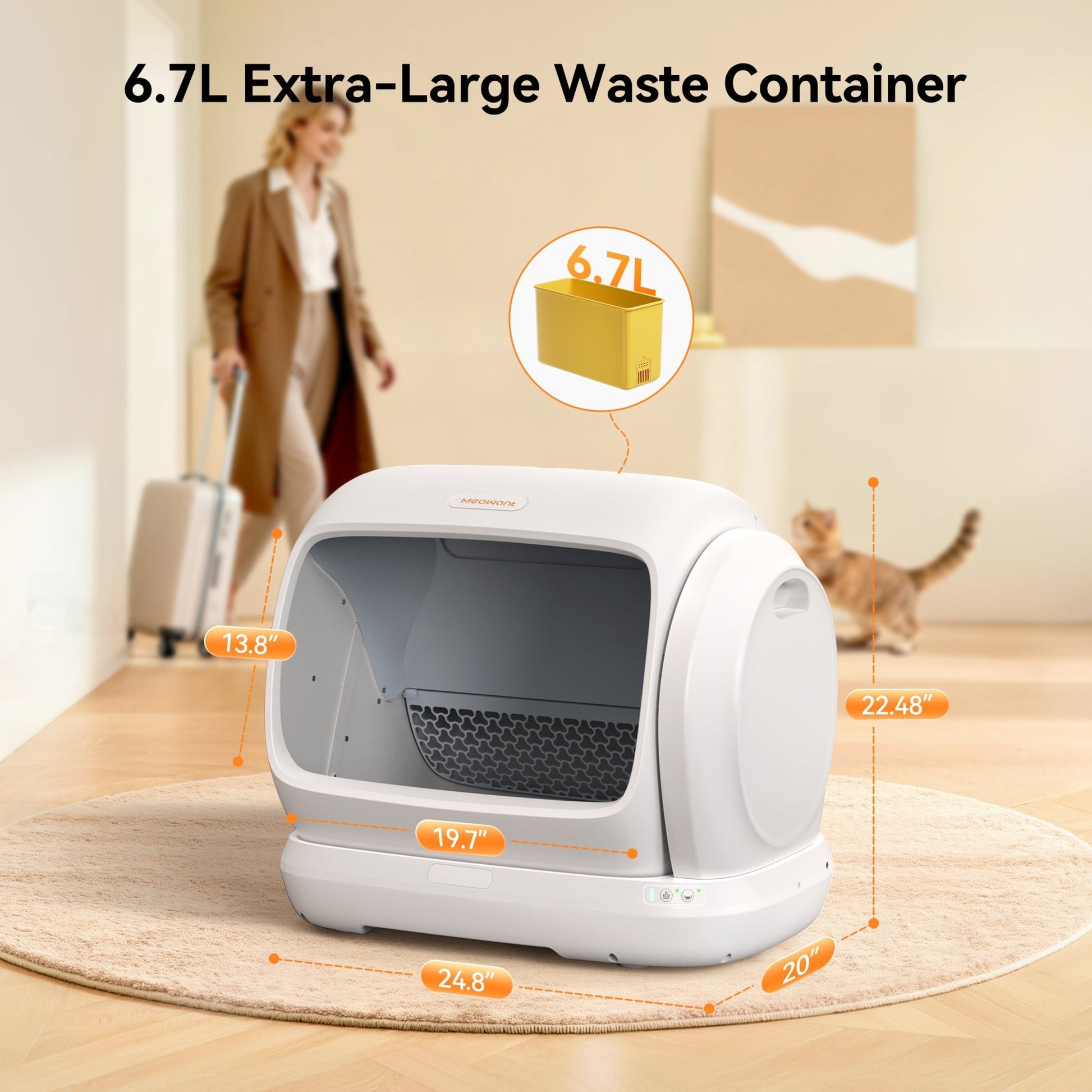 Meowant Self - Cleaning Cat Litter Box - MW - SC09 - Meowant