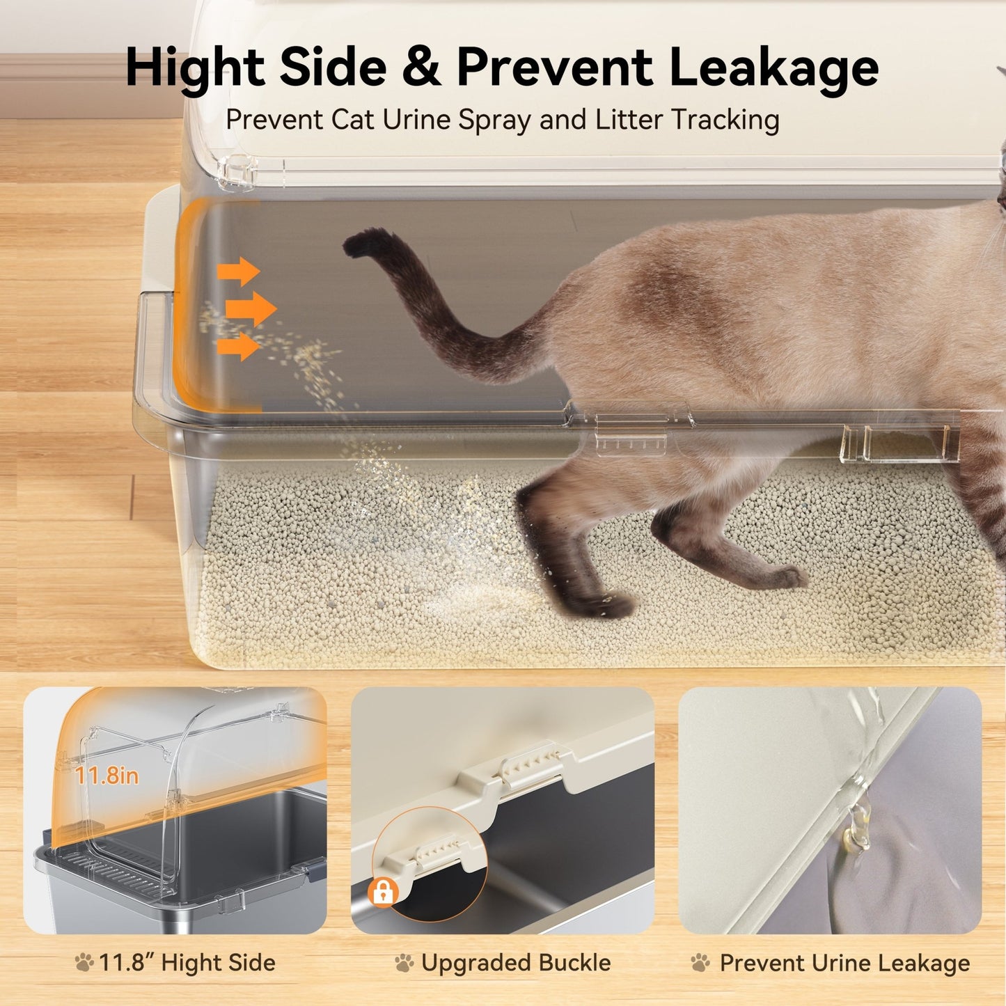 Meowant Stainless Steel Cat Litter Box - LB02 - Meowant