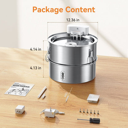 Meowant Stainless Steel Dog Water Fountain - DF01 - Meowant