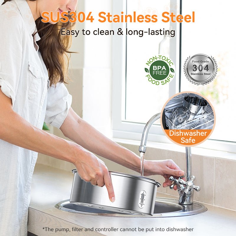 Meowant Stainless Steel Dog Water Fountain - DF01 - Meowant