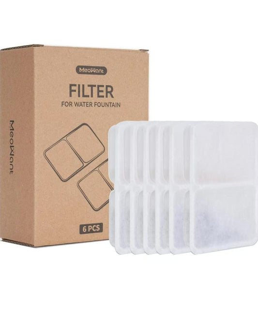 Meowant Water Fountain MW - DF01 Filter Replacement, 6pcs - Meowant