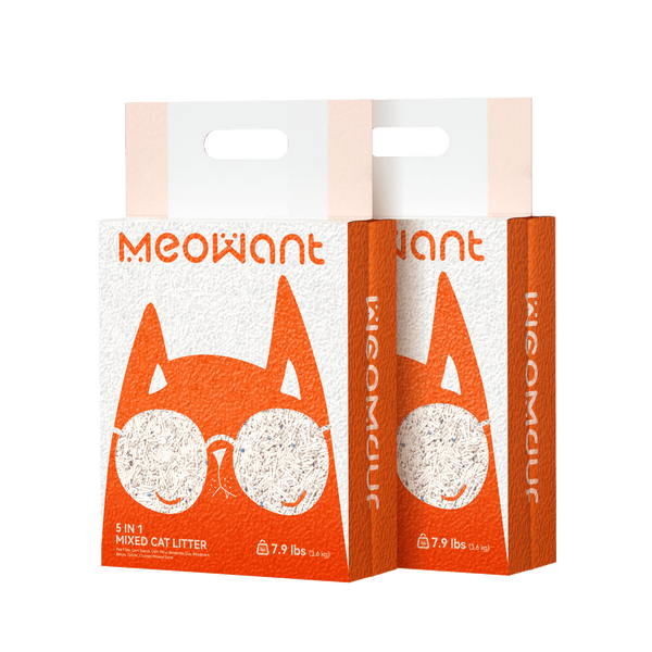 Meowant 5-in-1 Mixed Cat Litter 7.9 lbs × 2