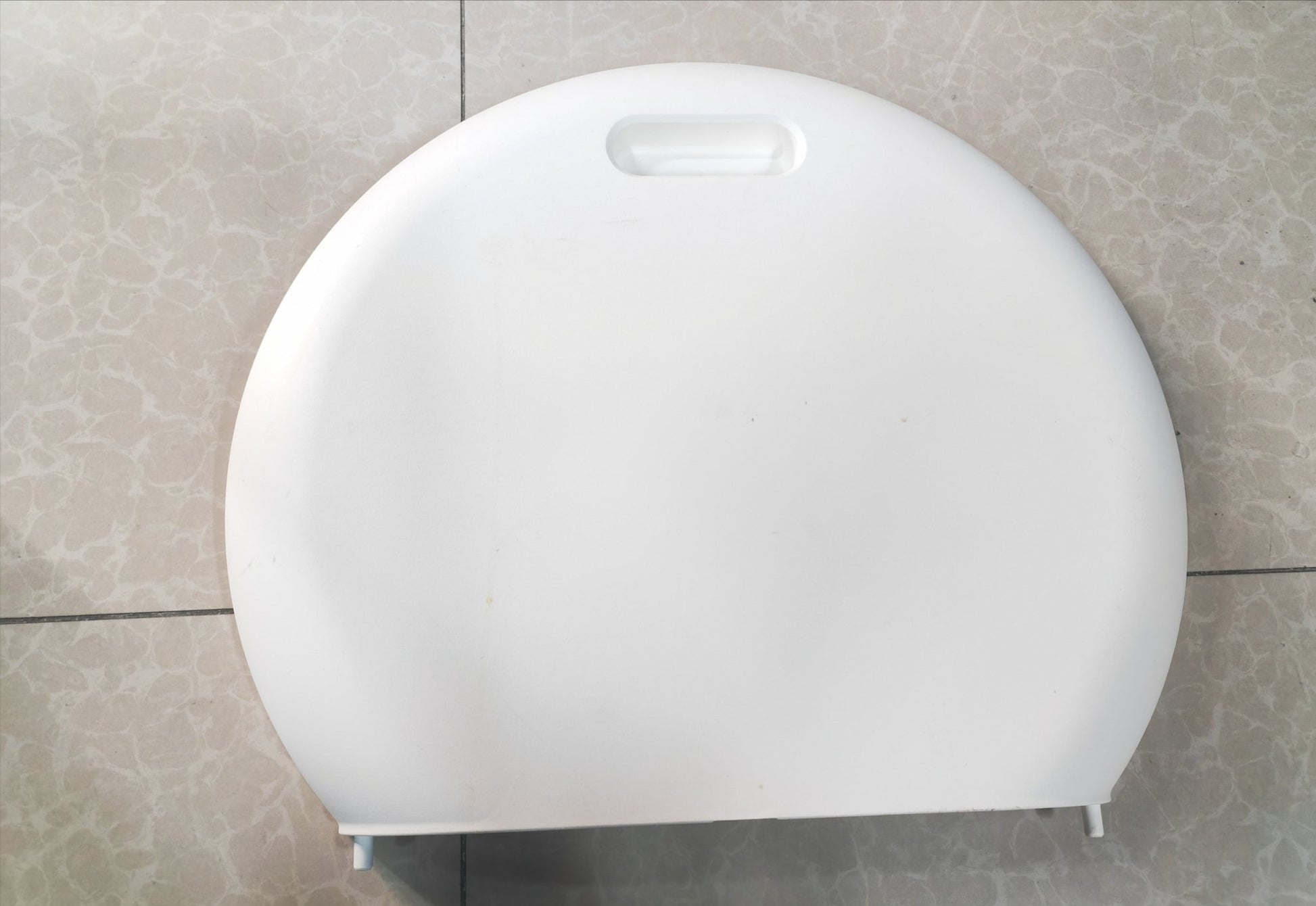 SC01/SC02/LR01 smart litter box white lid accessory with handle cutout