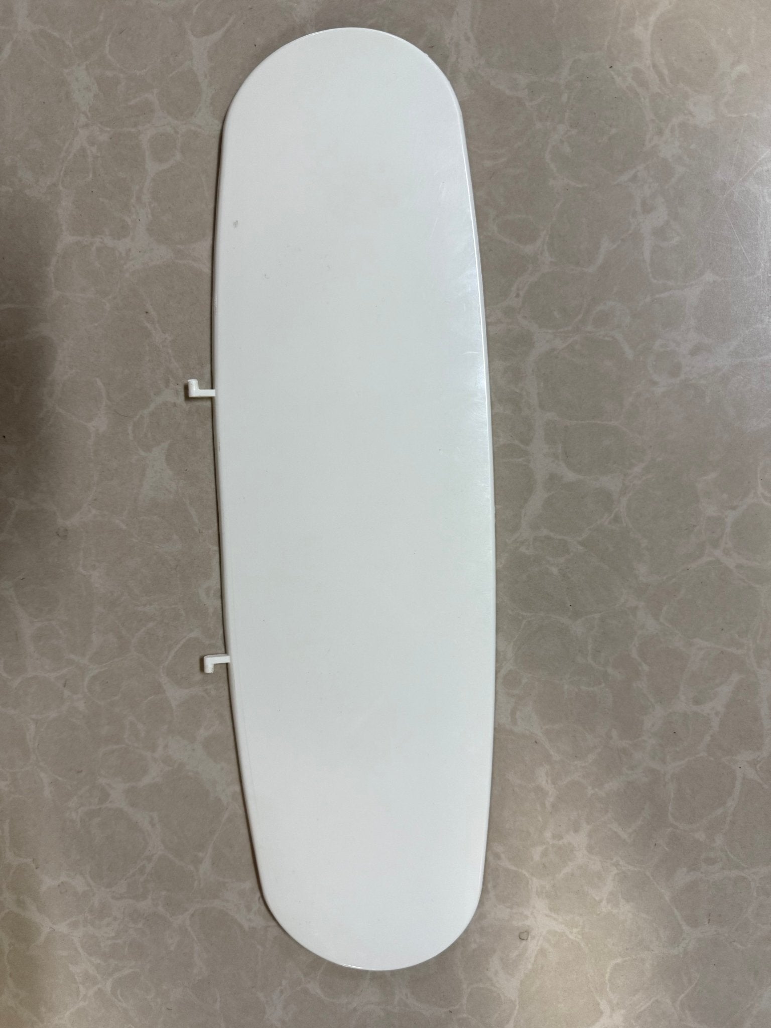 White oval accessory for SC01/SC02/LR01 Smart Litter Box, with mounting clips.